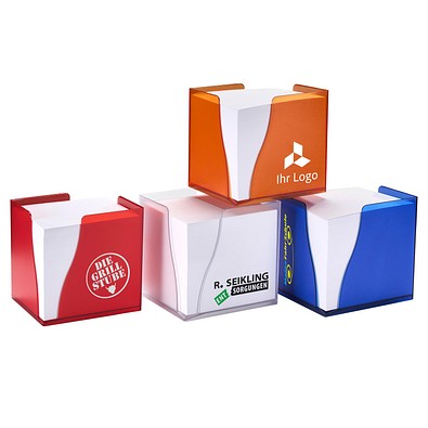 Zettelbox Curve, gelb-orange-gefrostet